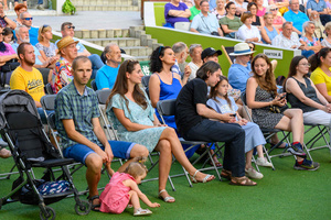 Starówka Jazz Festival - 14.07.2023 - Koncert zespołu Old Boys Band. Widownia Amfiteatru.