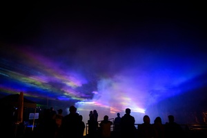 3. Festiwal Nauki i Techniki: electro set Sarapata i pokaz laserowy - Pokaz laserowy w Amfiteatrze