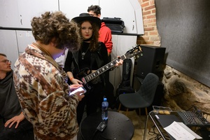 Koncert S.M.Rock - Uczniowie przed koncertem S.M.Rock