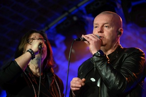 Benefis Bartka Szułakiewicza - Zespół Monk na scenie podczas wspólnego grania.