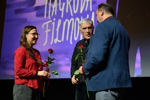 40. TNF: Prolog - Na scenie Kaja Łuczyńska, Piotr Jaxa, Mikołaj Jazdon po spotkaniu z publicznością