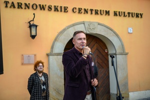 Wystawa: Konfrontacje Plakatu Studenckiego - Dyrektor Tarnowskiego Centrum Kultury Tomasz Kapturkiewicz, przemowa podczas otwarcia.