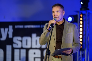 Był Sobie Blues 2026: Śląska Grupa Bluesowa - Dyrektor TCK Tomasz Kapturkiewicz otwierający koncert