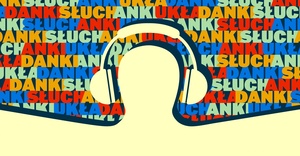 Plakat: Słuchanki układanki