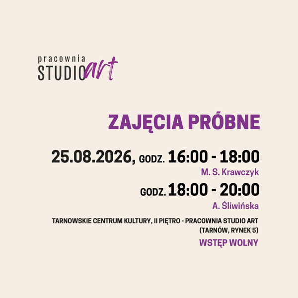 Konsultacje i zajęcia próbne w Pracowni Studio ART